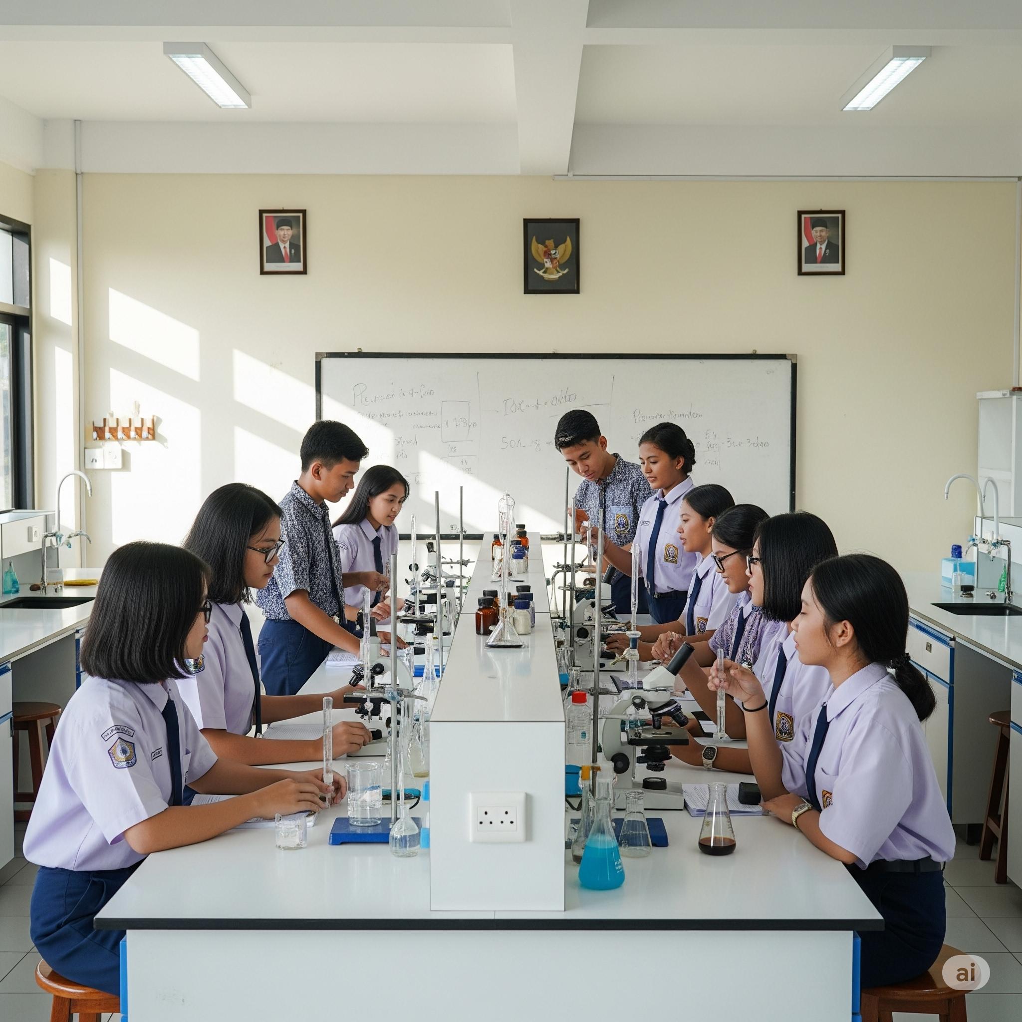 Menjelajahi Ilmu Siswa Antusias dalam Praktikum Sains